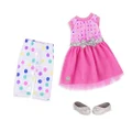 Glitter Girls – Polka Dot Dress & Leggings – Regular Outfit – Pink Doll Clothes – 14" Doll Accessories – 3 Years + – Stay Sparkly!