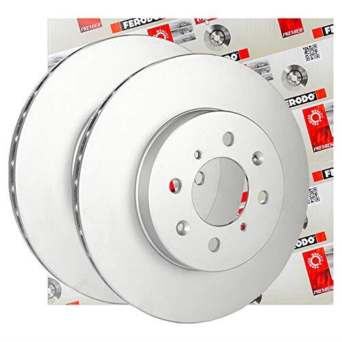 Ferodo - Emergency Stopping Power: DDF1664C Front Brake Disc Set of 2, 320 mm Diameter