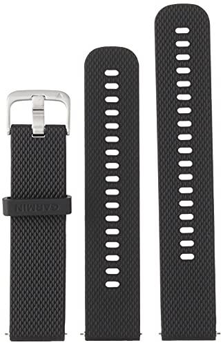 Garmin Quick Release Band, Black Silicone Band with Stainless Hardware, 010-12561-02