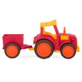 Wonder Wheels by Battat – Red Toy Tractor and Trailer – Farm Toys for Kids, Toddlers – Pretend Play – Recyclable Materials – 1 Year + – Tractor & Trailer