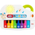 Fisher-Price Laugh & Learn Silly Sounds Light-Up Piano, take-along toy piano with lights, music, animal sounds, and learning content for infants and toddlers