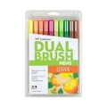 Tombow Citrus Colours Dual Brush Pen 10-Pieces Set Multi-Color 56196