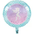 Creative Converting Mermaid Shine Iridescent Foil Balloon, 45 cm Size