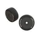 ARRMA Dboots Hoons 42/100 2.9 Belted RC Speed Tires with Foam Inserts, Mounted On Aero Dish Black Wheels (Set of 2): ARA550063