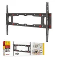 Barkan TV Wall Mount, 29-75 inch Fixed, Drywall No Stud No Drill Flat/Curved Screen Bracket, Holds up to 95 lbs, Patented, Very Low Profile, Fits LED OLED LCD, Black (ND400.B)