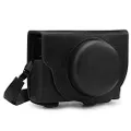 MegaGear Sony Cyber-Shot DSC-RX100 VII MegaGear MG1729 Ever Ready Genuine Leather Camera Case Compatible with Sony Cyber-Shot DSC-RX100 VII - Black Camera Case, Black (MG1729)