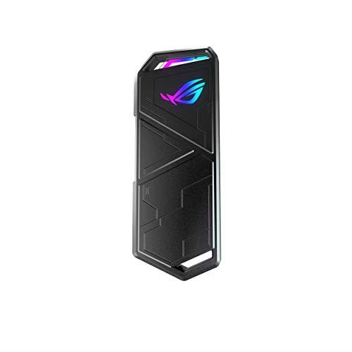 ASUS ROG Strix Arion M.2 NVMe SSD Enclosure — USB3.2 Gen 2x1 Type-C, Dual USB-C to C and USB-C to A Cables, Screwdriver-Free, Thermal Pads Included