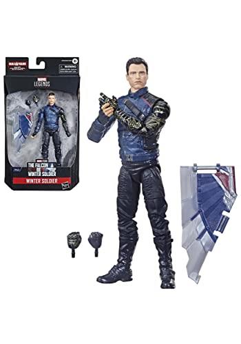 MARVEL - Legends Series - 6" Winter Soldier - James Barnes/Bucky - 2 Accessories - Build-a-Figure - Premium Design Action Figure and Toys for Kids - Boys and Girls - F0325 - Ages 4+