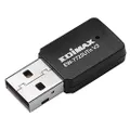 EDIMAX Wi-Fi Adapter : Wi-Fi 4 802.11n Adapter for PC -Newest Version- N300 Mini USB Adapter Dongle, Auto-Power Adjustment for Energy Saving, Windows, Mac OS, Linux, EW-7722UTn V3
