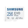 SAMSUNG EVO Plus 256GB w/SD Adaptor Micro SDXC, Up-to 130MB/s, Expanded Storage for Gaming Devices, Android Tablets and Smart Phones, Memory Card