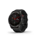Garmin epix (Gen 2), Carbon Gray DLC Titanium with Black Band, Premium Active Smartwatch (010-02582-12)