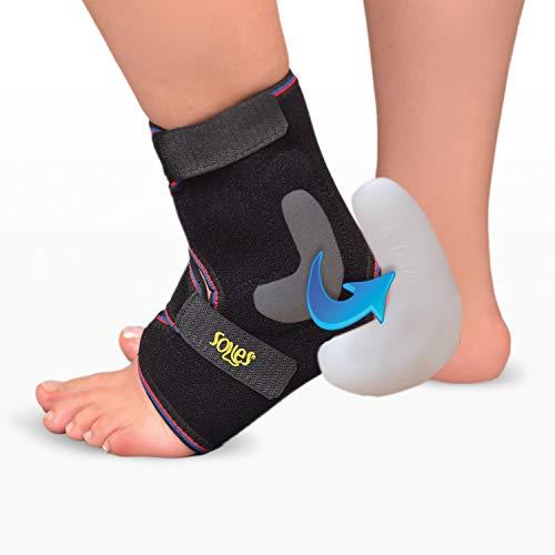 Neoprene Malleolus Ankle Brace by Soles - Breathable Neoprene, Extreme Comfort - One Size Fits All - Fits Both Feet - Soft, Flexible, Comfortable - Reduces Pain and Prevents Injuries - Stabilizes Ankle