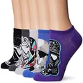 Star Wars Women's 5 Pack No Show, Assorted Purple, fits Sock Size 9-11 fits Shoe Size 4-10.5