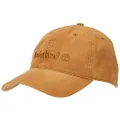 Timberland Men's Cotton Canvas Baseball Cap, Wheat/Flat Logo, One Size US