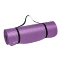 Amazon Basics 12.7mm Extra Thick Exercise Yoga Gym Floor Mat with Carrying Strap - 188 x 61 x 1cm, Purple