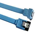 Astrotek AT-SATA3-90D Male to Male Metal Lock SATA 3.0 Data Cable,Blue