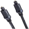 AmazonBasics Digital Optical Audio Toslink Cable - 9.8 Feet (3 Meters), 5-Pack