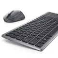 Dell Wireless Keyboard and Mouse, Multi-Device Connectivity, Programmable Buttons, Regarchable 36 Month Battery Life, Titan Gray, KM7120W