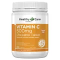 Healthy Care Vitamin C Chewable Tablets - Supports Skin Health an Improves Immunity - Antioxidant Support - Premium Quality Dietary Supplement - 500 Tablets - 500 mg