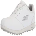 Skechers Women's Elite 4 Hyper Burst Waterproof Spikeless Golf Shoe, White, 5.5