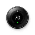 Google Nest Learning Thermostat - Programmable Smart Thermostat for Home - 3rd Generation Nest Thermostat - Compatible with Alexa - Mirror Black