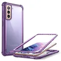 i-Blason Ares Series Case Designed for Galaxy S21 Plus 5G (2021 Release), Rugged Clear Bumper Case Without Built-in Screen Protector(Purple)