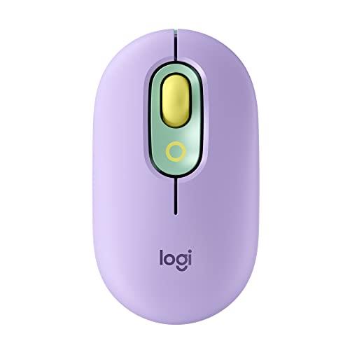 Logitech POP Mouse, Wireless Mouse with Customizable Emojis, SilentTouch Technology, Precision/Speed Scroll, Compact Design, Bluetooth, Multi-Device, OS Compatible - Daydream Mint