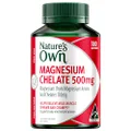 Nature's Own Magnesium Chelate 500mg Capsules 180-Relieves Muscle Cramps & Mild Muscle Spasms, Reduces Muscle Tiredness When Dietary Intake Is Inadequate-Aids Calcium Metabolism & Supports Bone Health