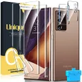 UniqueMe [2+2 Pack] Compatible with Samsung Galaxy Note 20 Ultra 6.9 inch Soft TPU Screen Protector 【Not Glass】 and Camera Lens Protector,HD Clarity [Case Friendly][Bubble Free] [Anti-slip tool]