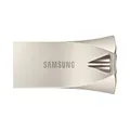 Samsung Bar Plus USB Drive, Champagne Silver, Metallic Chassis, 256GB, USB3.1, Transfer Speed Upto 400MB/s, 5 Years Warranty