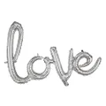 Anagram CI Script Phrases Love Silver G40 Foil Balloon
