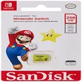 SanDisk Nintendo-Licensed Memory Card for Nintendo Switch MicroSDXC, 256GB, Up to 100MB/s, Red