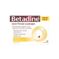 Betadine Sore Throat Lozenges - Relieves sore throat discomfort - Helps kill bacteria - Fast acting, 36 Pack