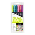Tombow Tropical Colours Dual Brush Pen 6-Pieces Set