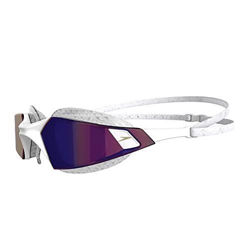 Speedo Aquapulse Pro Mirror Swim Goggles, White/Clear/Purple
