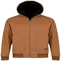 Dickies Anson Hooded Bomber Jacket, Small, Brown Duck