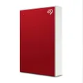 Seagate One Touch Portable External Hard Disk Drive with Data Recovery Services, 5TB, Red