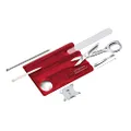 Victorinox Swiss Card Nailcare, Red Translucent