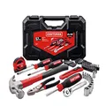 CRAFTSMAN Home Tool Kit/Mechanics Tool Set, 57-Piece, Hammer, Screwdrivers, Drill Bits, Sockets, Ratchet, Hex Keys, Tape Measure, Pliers and More (CMMT99446)