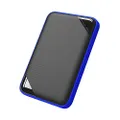 Silicon Power Armor A62 Game Drive 4TB USB 3.0 External Portable Hard Drive, Military-Grade Shockproof Water-Resistant HDD - Blue