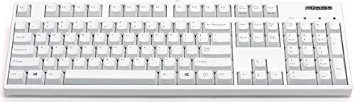 MAJESTOUCH Convertible HakuaWhite 2 USB/Bluetooth 104 Key Blue Switch Keyboard