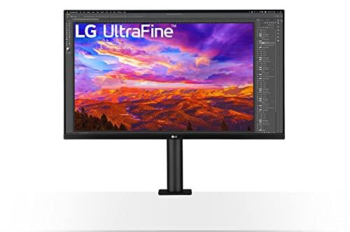 LG Ultrafine Ergo 32UN88A 4K UHD IPS Monitor 31.5 Inch 3840 x 2160 IPS Display, DCI-P3 95 percent , HDR10, USB Type-C, Ergonomic Stand, AMD Freesync, White
