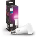 Philips Hue White and Colour Ambiance A67 High Brightness 100W 1600 Lumens Smart Bulb with B22 Fitting