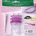 CLOVER 3100 French Knitter Bead Jewelry Maker with 3 Interchangeable Heads, Multicolor, 5" Height x 1.2" Length x 1.2" Width