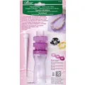 CLOVER 3100 French Knitter Bead Jewelry Maker with 3 Interchangeable Heads, Multicolor, 5" Height x 1.2" Length x 1.2" Width