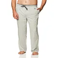 Nautica Men's Soft Knit Sleep Lounge-Pant Pajama Bottom, Grey Heather, Medium US