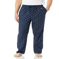 Nautica Mens Sleep Anchor Logo Pants Pajama Bottoms, Dark Blue, Medium US