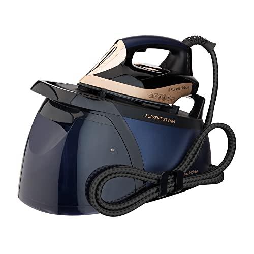 Russell Hobbs Supreme Steam Generator, RHC670, Quiet Technology, 1.8L Water Tank, Limescale Defence, Navy and Champagne
