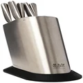 Global G835/Ws6 Knife Set with Block, 6 Piece Silver