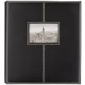 Pioneer Photo Albums 5PS-300 Large Sewn Leatherette Frame Cover Photo Album Black